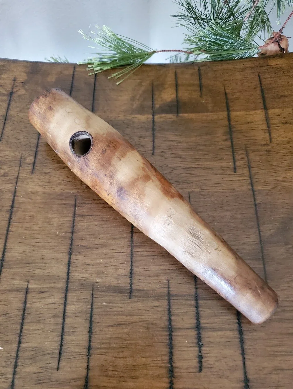 Vintage Wooden Barrel Tap Spout Antique Keg Spigot Bung Plug Parts